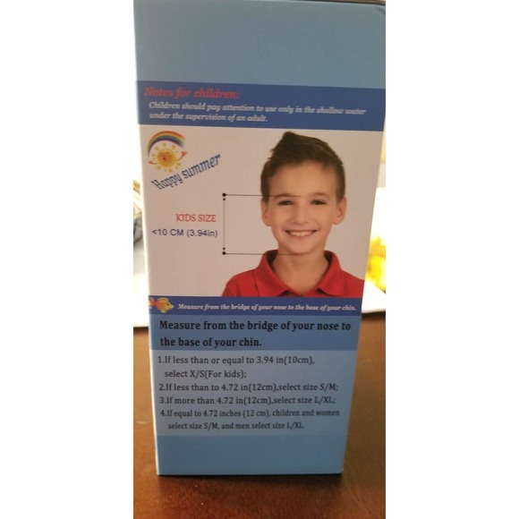 2 WSTOO Kids Snorkel Mask,Fold 180 Degree Panoramic View Kids Snorkel Mask - Picture 12 of 13